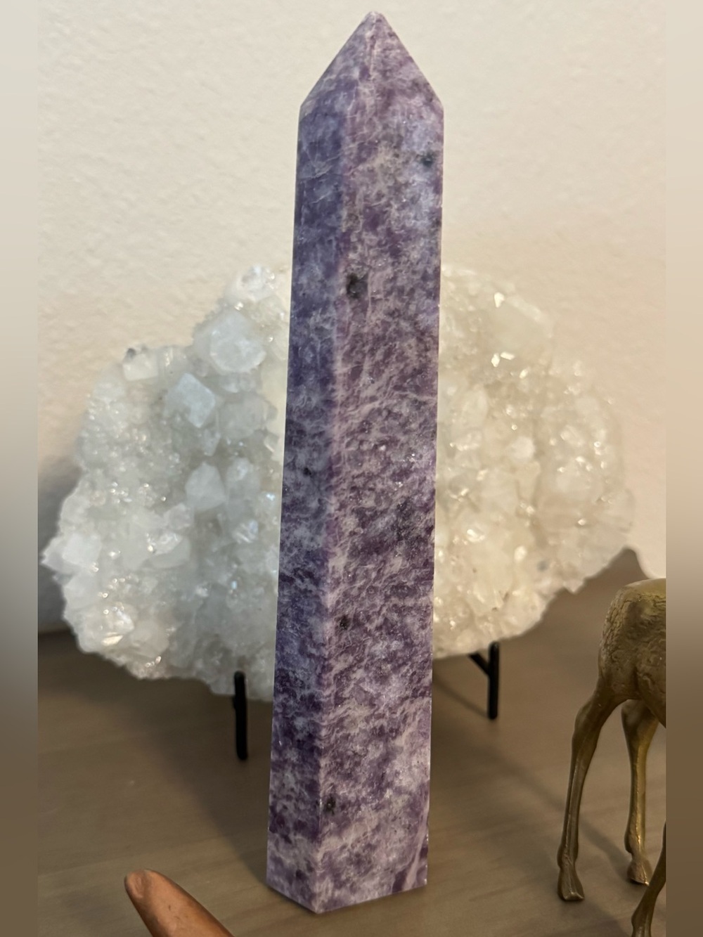 Large Lepidolite Tower - Picture 12 of 13